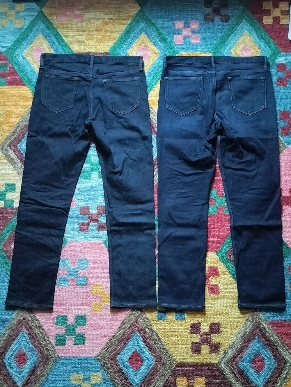 Lot of 2 Banana Republic Legacy Slim Fit Dark Wash Men's Jeans 34 32 - Picture 3 of 9